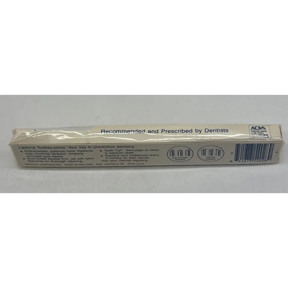 Lactona M~39 Natural Multi Tufted Toothbrush Stimulator NOS Pink
